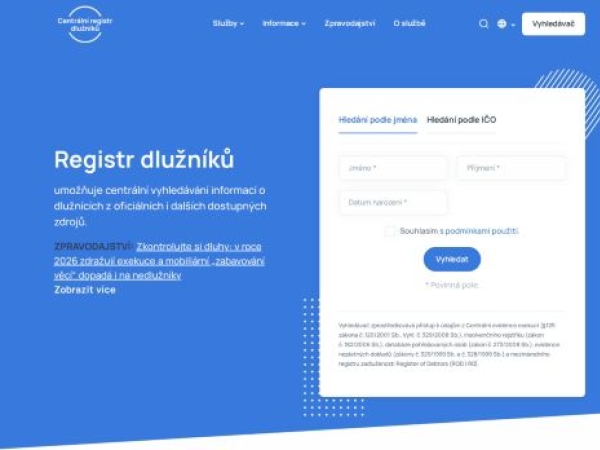 centralniregistrdluzniku.cz